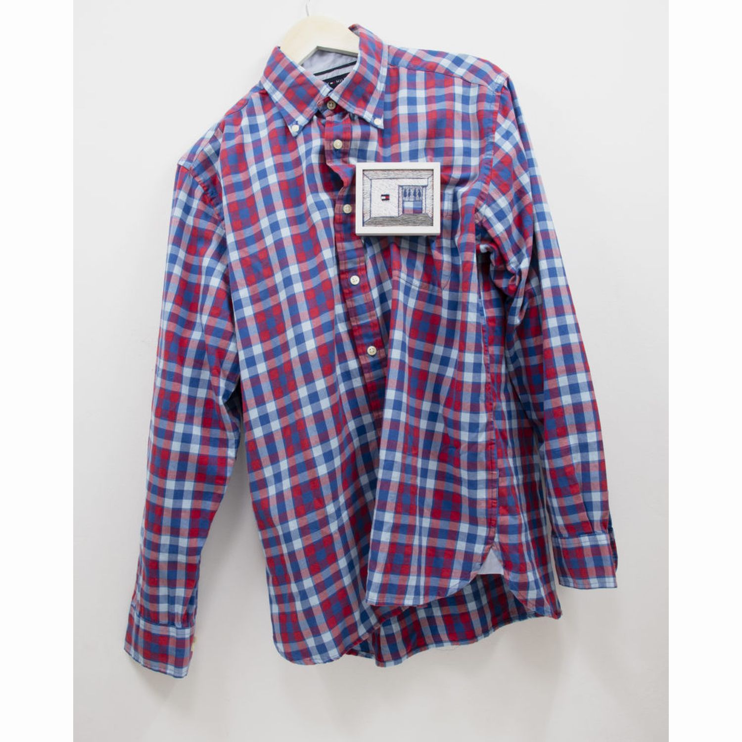 PLUS_TOMMY HILFIGER_block check shirt