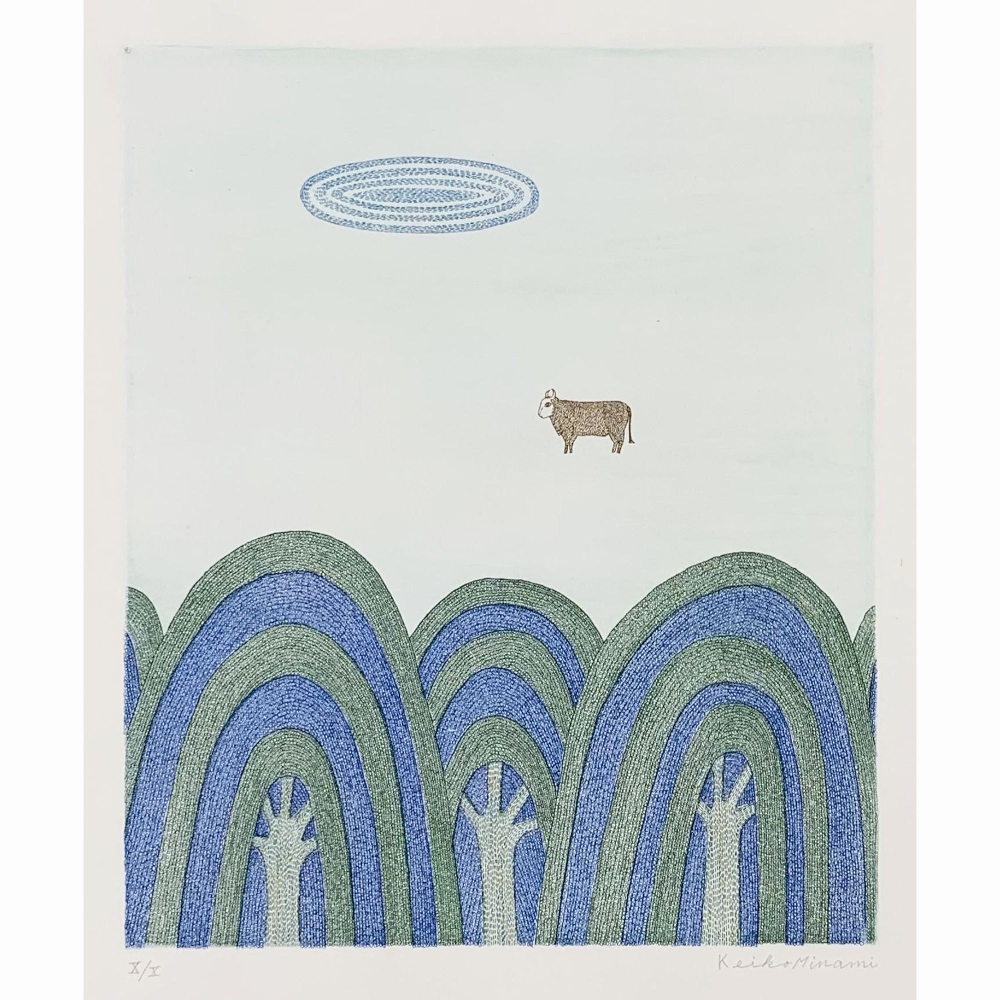 Le paysage à la vache