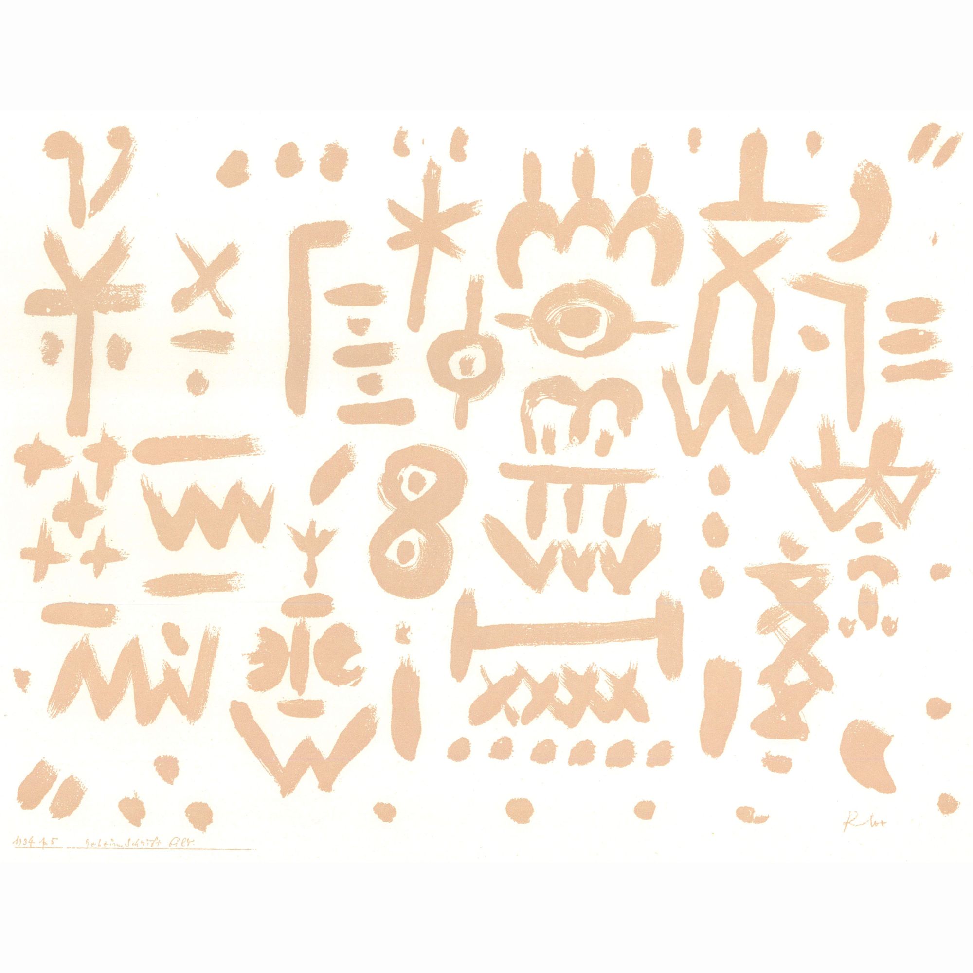 Geheim Schrift bild (Secret Font Image)