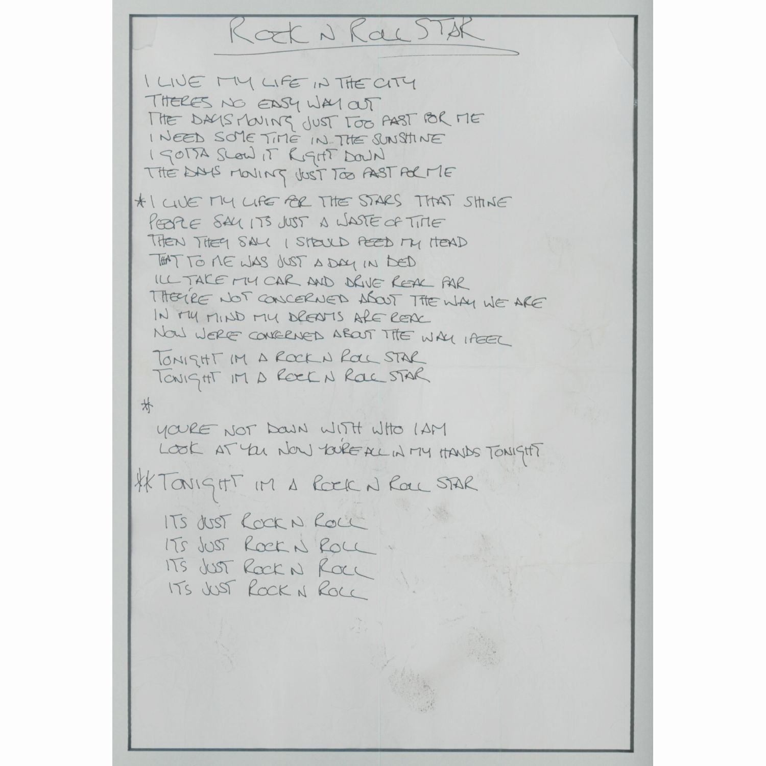 Rock n’ Roll Star by Noel Gallagher