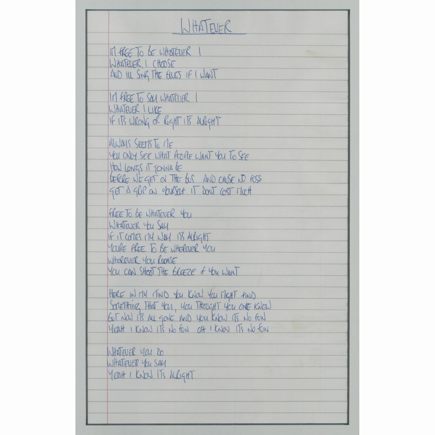 Whatever by Noel Gallagher