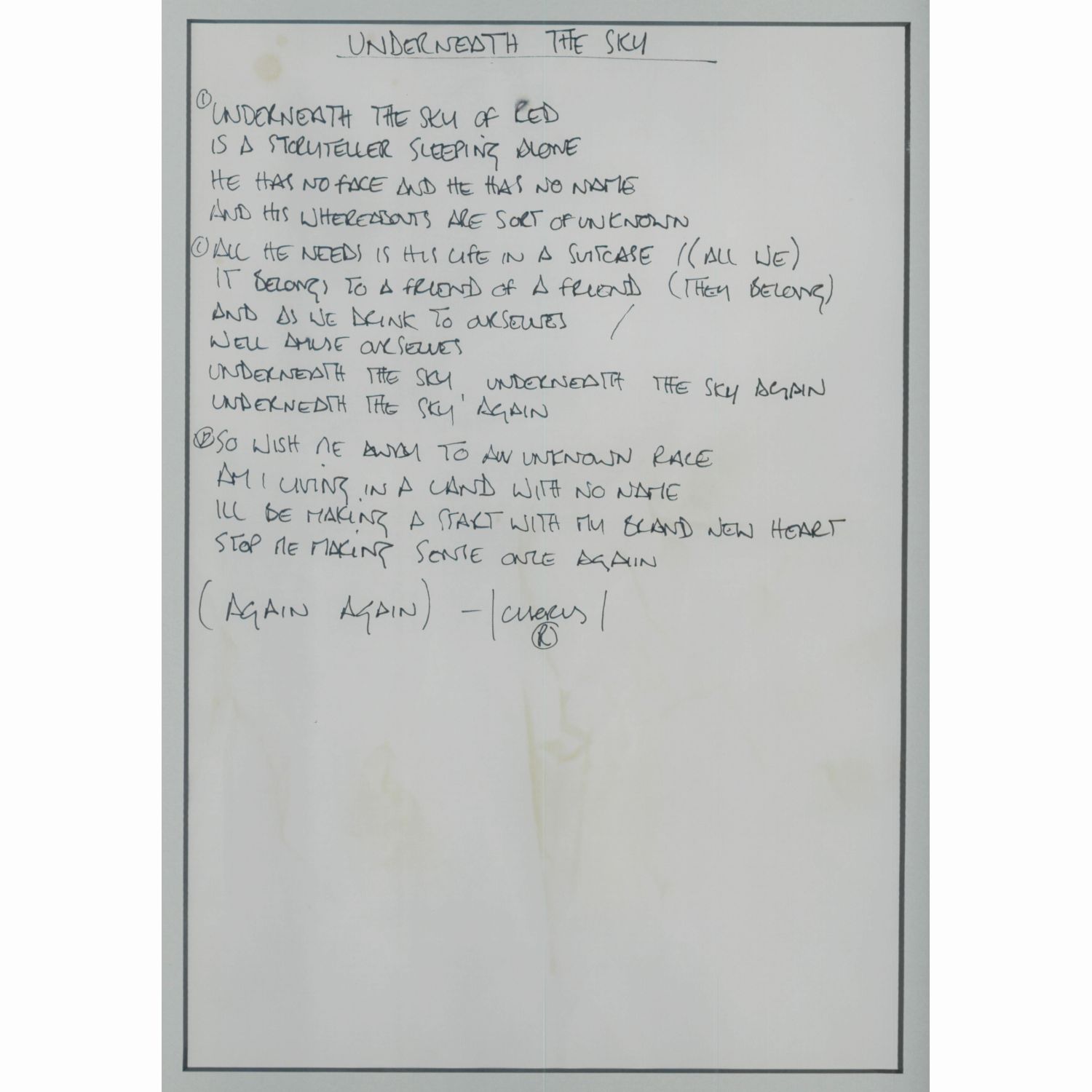 Underneath the Sky by Noel Gallagher