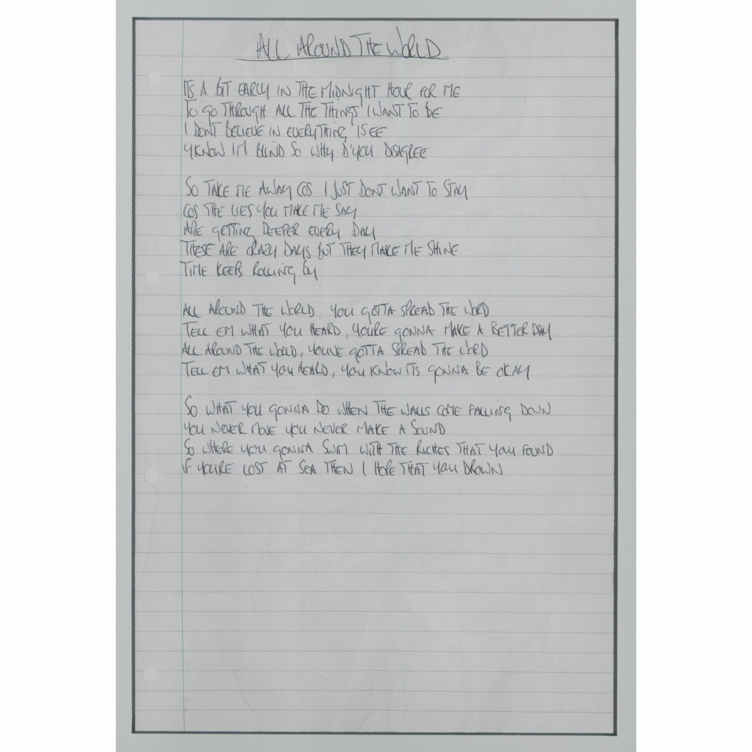 All Around the World by Noel Gallagher