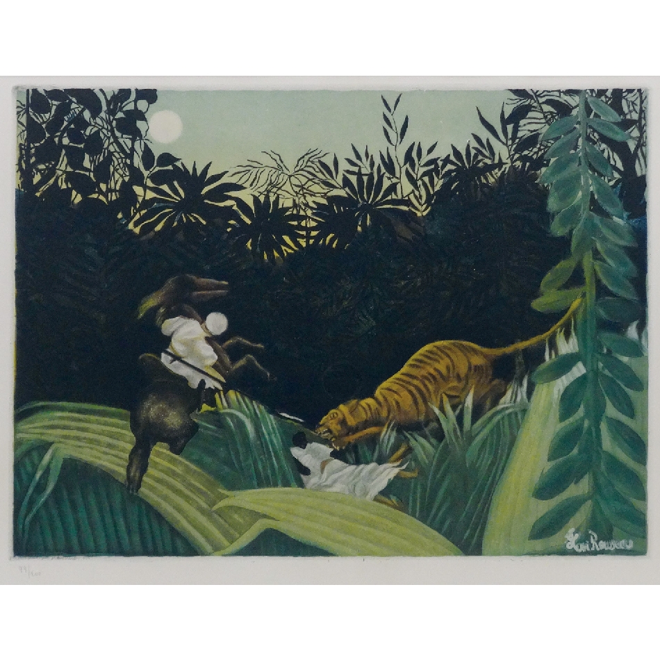 トラに襲われる斥候(ジャック・ヴィヨン版)