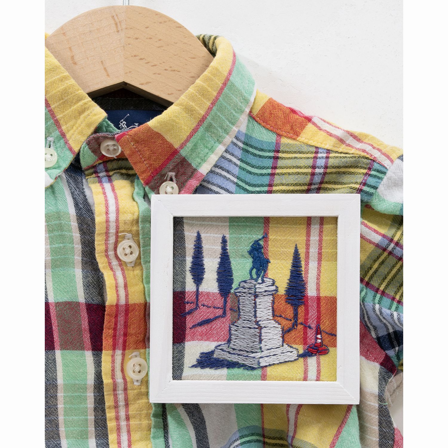 PLUS_Ralph Lauren_colorful over checked shirt 12M