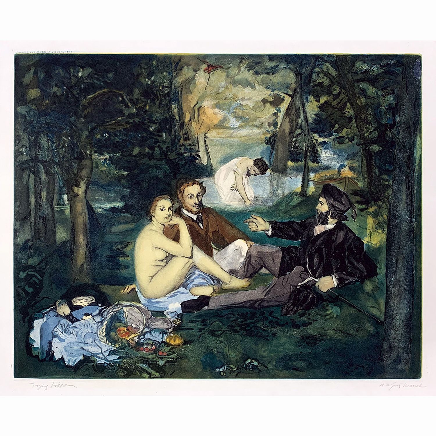 草上の昼食(ジャック・ヴィヨン版)