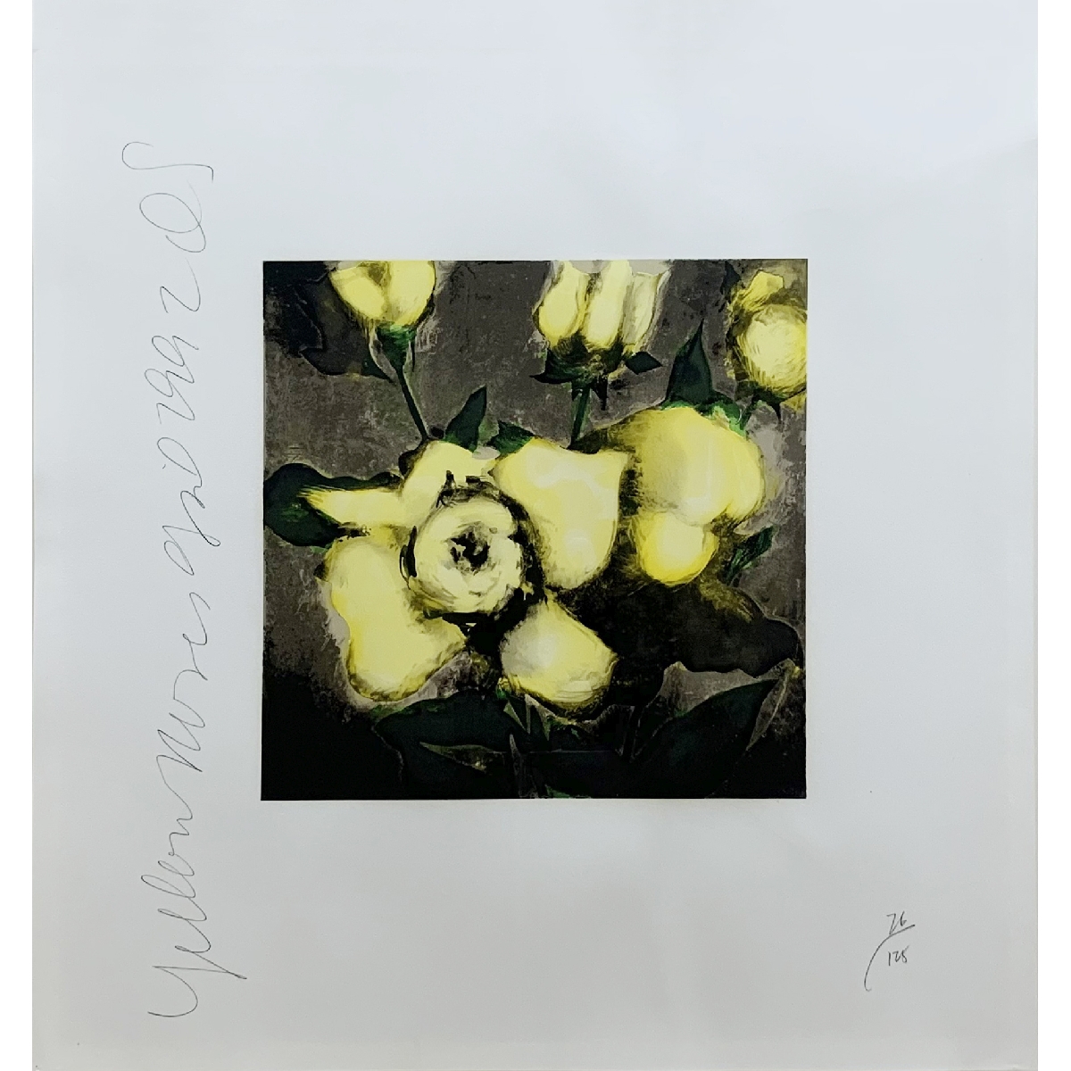 (「花と果物」より) 黄色の薔薇